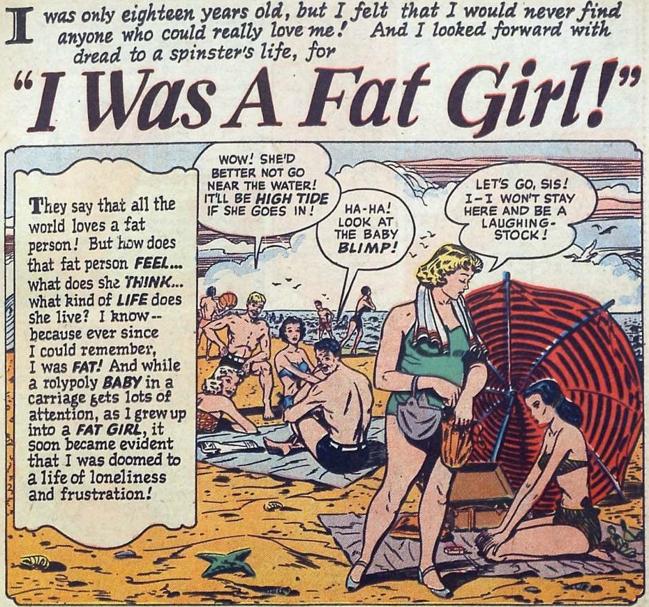 A Truly Nasty Romance Comic Warns Fat Girls They Ll Be Lonely And Unwanted ‹ Scott Edelman