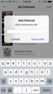 AddPodcastURL